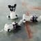 12 Pack: Black & White Lampwork Glass Dog Beads by Bead Landing™